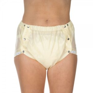 Suprima Inkontinenz-Slip PVC mit verstellbarem Beingummi in Softgelb