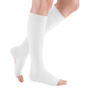 mediven plus CCL2 AD Kompressionsstrümpfe kurz (34-38 cm) o. Fußspitze Trikotabschlussrand