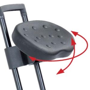 Ersatz Sitz für Stehhilfe die Standhafte Farbe: Schwarz