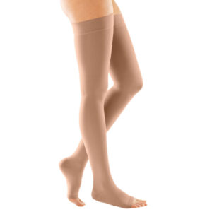 Medi duomed® basic CCL2 AG Schenkelstrümpfe normal (72-83 cm) o. Fußspitze Noppenhaftband