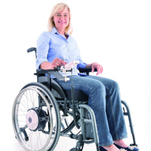 Alber E-Fix E35 elektrischer Zusatzantrieb, bis 120kg, für Ihren* Rollstuhl, inkl. Montage in unserer Fachwerkstatt