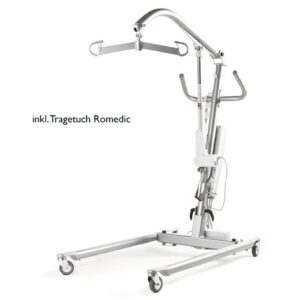 Patientenlifter Carina 350 EM mobiler Hebelifter von Romedic, inkl. RoMedic Hebetuch Gr. M