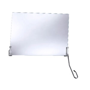 FRELU Kippspiegelgarnitur mit Verstellhebel, Neigungswinkel 35°, Standardversion, für Spiegel bis H=50cm und B=60cm geeignet