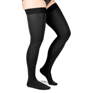 Compressana Leganza kurz Schenkelstrümpfe CCL1 mit Noppenhaftband