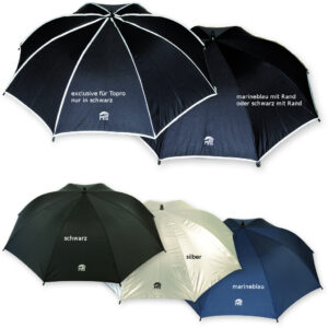 Rollatorschirm für viele Gehwagenmodelle von MPB Komplettset mit Halterung und Schirm