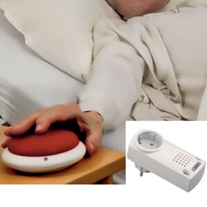 Eldat Funk-Pflegeruf mit Großruftaste und Steckdosenempfänger, bis 150 m (AUßer Handel)