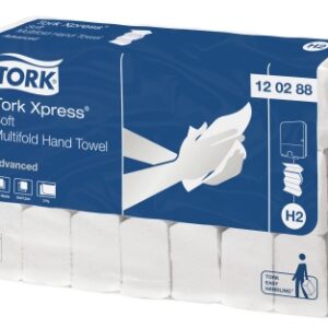 Tork Xpress H2 Advanced Multifold Handtuch (VE=21) 34.0 cm lang, 2-lagig, Fb. weiß