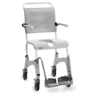 Invacare Aquatec Ocean Dusch- & Toilettenrollstuhl mit 5 oder 24-Zoll Rädern, auch als XL-Version