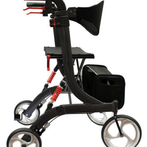 Bescomed Spring S Rollator graphitgrau, Leichtgewichtsrollator, mit justierbaren Spiralfedern