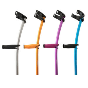 INDESmed Unterarmgehstütze Flugzeugaluminium offene Armschelle