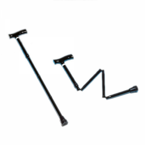 Gehstock faltbar, schwarz