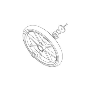 Vorderrad für Trust Care Let's Go INDOOR Rollator