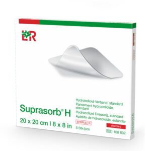L&R Suprasorb H Hydrokolloid-Verband Standard 20x20 cm (5 Stk.)