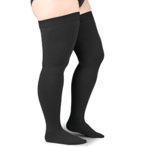 Compressana Cotton AG extra kurz Schenkelstrümpfe CCL2