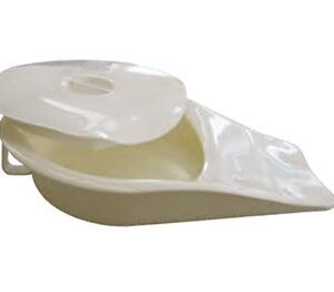 Steckbecken ovale Form, mit Griff und Deckel Kunststoff, bis 220kg