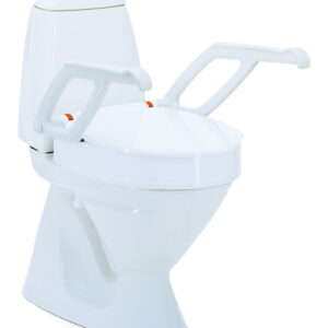 Aquatec Premium Toilettensitzerhöhung mit Armlehnen, in 2cm, 6cm oder 10cm Höhe, besonders stabil, bis 150kg
