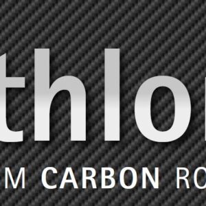 Rollator Athlon Premium Carbon-Rollator (L), Ferrari Rot mit Soft-Wheel Bereifung, nur 5,2kg, mit Einkaufstasche & Stockhalter (AV)