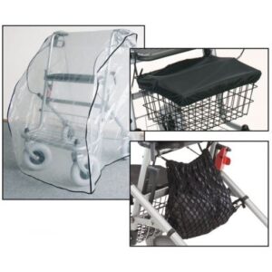 Schutz-Set (Schutzhaube, Korbabdeckung, Netz) 3-teiliges Set für Ihren Rollator (#1884)