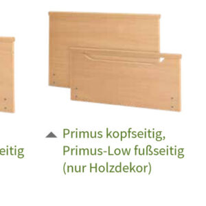 Burmeier Regia-TSG-DUO Pflegebett, mit komplett geteilten Seitensicherungen (Seitengitter), Senioren Niedrig-Hochbett (26-80cm), 24 Volt, Fußtieflage, sichere Arbeitslast 225kg