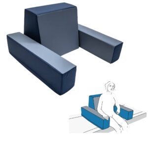 Bettsessel CARE, Positionierungshilfe, 80x80x45cm, inkl. Vollschutzbezug, sicher im Pflegebett sitzen, pflegen, mobilisieren