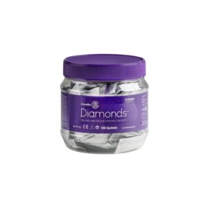 Convatec Diamond Sachets Superabsorber (P=100 Stück) bindet Gerüche und Flüssigkeit durch Umwandlung in ein Gel