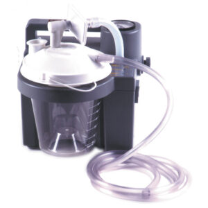 DeVilbiss Absauggerät VacuAide 7305, die Absaugpumpe für die häusliche Pflege, 27 l/min (frei Flow) optional mit Akku für mobilen Einsatz