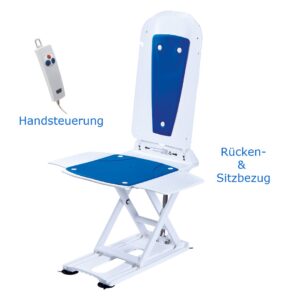 Dietz KANJO ECO Badewannenlifter mit Soft-Bezugset, sicherer und komfortabler Badegenuss, inkl. Handsteuerung & Akku mit Schnelladefunktion, bis 140kg