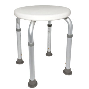 Sundo Standard Duschhocker extra, mit runder Sitzfläche, höhenverstellbar 35-53cm, bis 120kg