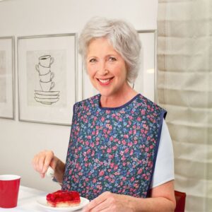 Russka Ess-Schürze für fleckenlosen Genuss, Karo rot