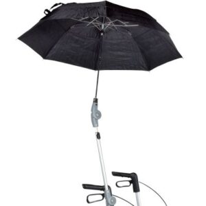 Schirm für Gemino Rollatoren, Original Sunrise Medical, Serie Gemino 30, 30M und 30S, Regenschirm komplett inkl. Halterung (#13635)