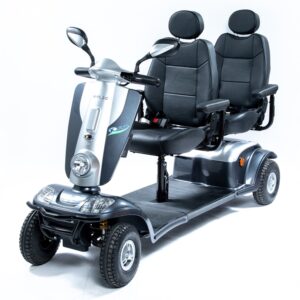 Kymco Tandem Elektromobil 2-Sitzer, 12 km/h Elektroscooter, Doppelsitzer bis 200kg Belastbarkeit, 12 km/h inkl. TÜV Gutachten