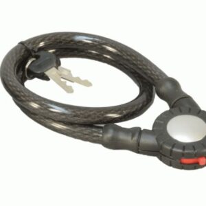 Schloss Gr. M für Rollatoren und Rollstühle, Stahlseil, ø ca.12mm, Länge ca. 60cm (#10066)
