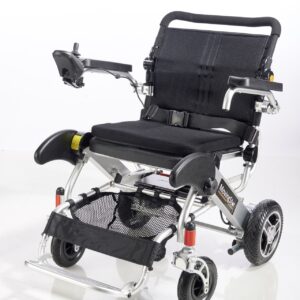 Movingstar 401 (XL), Elektro Rollstuhl, faltbar, nur 26,5 kg Gewicht, bis 150kg