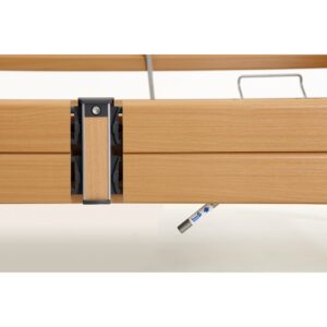 Schwerlastbett Gigant 120 KSG, für Bewohner bis zu 280kg, Arbeitslast bis zu 350kg, 120cm breite Liegefläche, geteilte Seitengitter