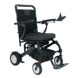 Jazzy Carbon HMV Faltbarer Elektrorollstuhl, 6 km/h, nur 18kg Gewicht, Rezeptfähig mit HMV-Nr. 18.50.07.0021