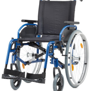 Bischoff & Bischoff Pyro Start Plus+ Leichtgewichts-Rollstuhl, Blau, Alu-Faltrollstuhl (#1235936)