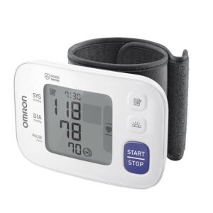 (AV) Omron RS 4 Handgelenk-Blutdruckmessgerät, einfache Handhabung, 60 Speicherplätze