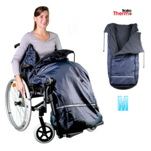 Thermo Rollstuhl Schlupfsack, Gr. S für Erwachsene bis Größe 160cm, Innenfutter Polar-Fleece, wasserabweisendes Außenmaterial (#1236459)