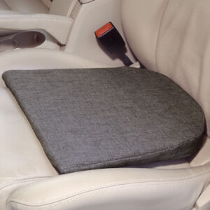 Keilkissen Anti-Rutsch mit Rundung, speziell für Autositze & glatten Flächen ausgelegt, 35.5 x 37 x 5/1 cm. anthrazit