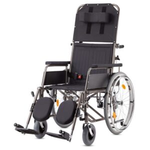 Bischoff & Bischoff S-VR Multifunktionsrollstuhl, der einfache & faltbare Pflegerollstuhl, bis 120kg (#10023)