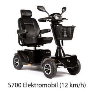 Sterling S425 12 km/h Elektromobil (E-Scooter), schwarz-metallic, Sunrise Medical E-Mobil, der kompakte Outdoor Scooter bis 150kg