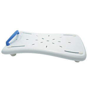 Sundo Badewannenbrett Plus, blauer Haltegriff, Belastbarkeit 150kg, für Wannen-Innenmaß 38-61cm