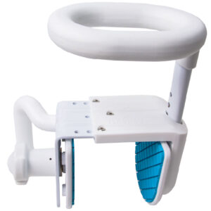 Badewannen-Einstieghilfe Rund mit oberem und seitlichem Griff, Badewannengriff für Sicherheit & Komfort, Anti-Rutsch