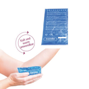 Kalt-Warm Kompresse 13x14 cm, mehrfach verwendbar, blaues & weiches Gelkissen, mikrowellengeeignet