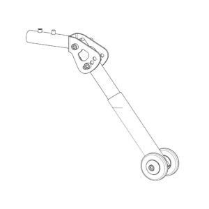 Ersatz Sicherheitsräder aufsteckbar Paar (Kippstützen links und rechts) Kippschutz für Breezy BasiX Rollstuhl