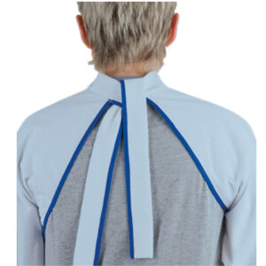 Suprima Ess-Schürze Frottee mit Schlaufen und langen Ärmeln, feuchtigkeitsundurchlässige, PU-Beschichtung