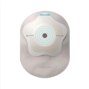 SenSura Mio Konkav einteilig geschlossener Beutel, Maxi, Stoma 40mm, lichtgrau, P=10 Stück