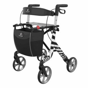 Rehasense Space LX Leichtgewichtsrollator ''Zebra'', limitierte Art Line Edition, exklusiv in Deutschland jetzt bei Burbach+Goetz