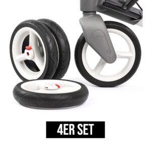 Topro Komforträder Soft PUR (PU Softräder) mit IBS (4er Satz) abnehmbar, für Troja 5G/2G und Odysse