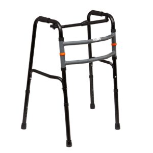 Tomtar Gehgestell 2in1, Gehbock starr oder reziprok einstellbar, höhenverstellbar, stabiler und leichter Alurahmen, bis 130kg